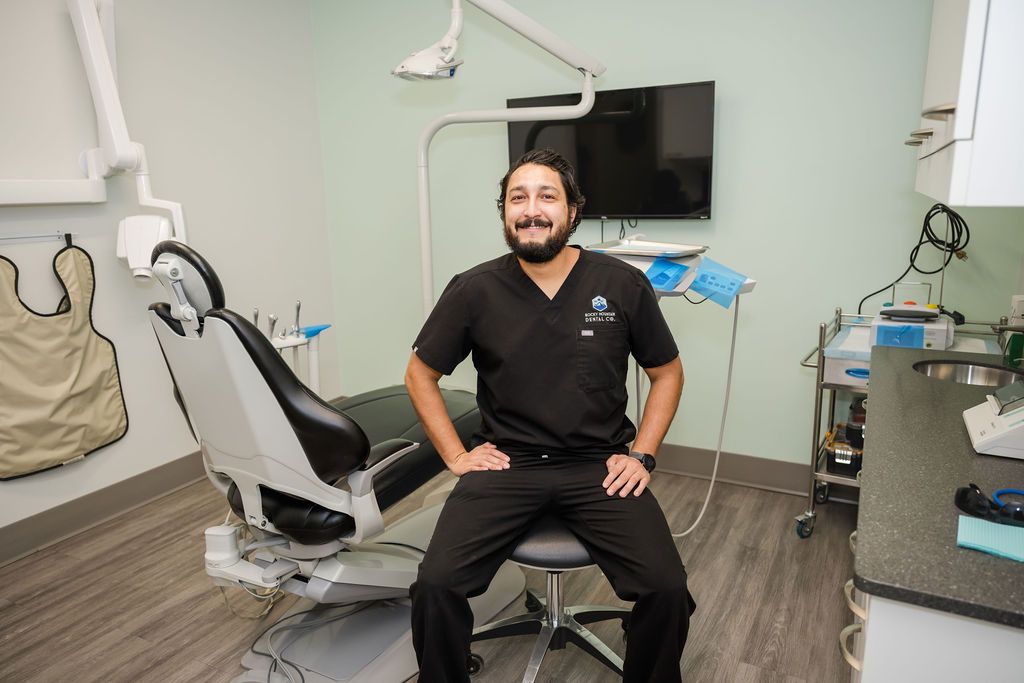 A patient receiving care at Rocky Mountain Dental Co.